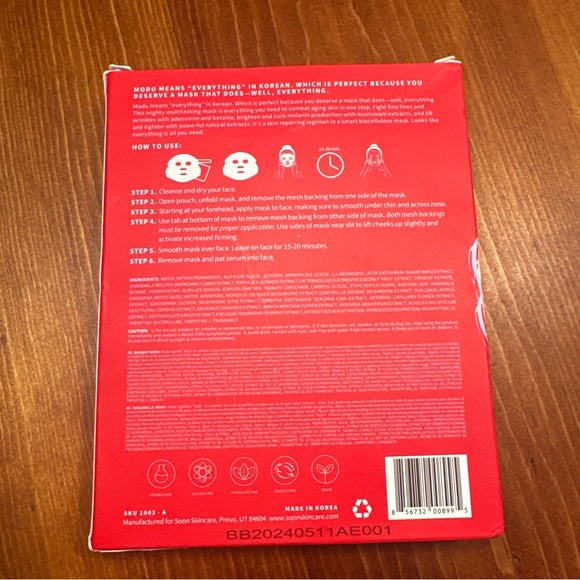 Soon Modu Regenerating Biocellulose Sheet Mask - Picture 2 of 3